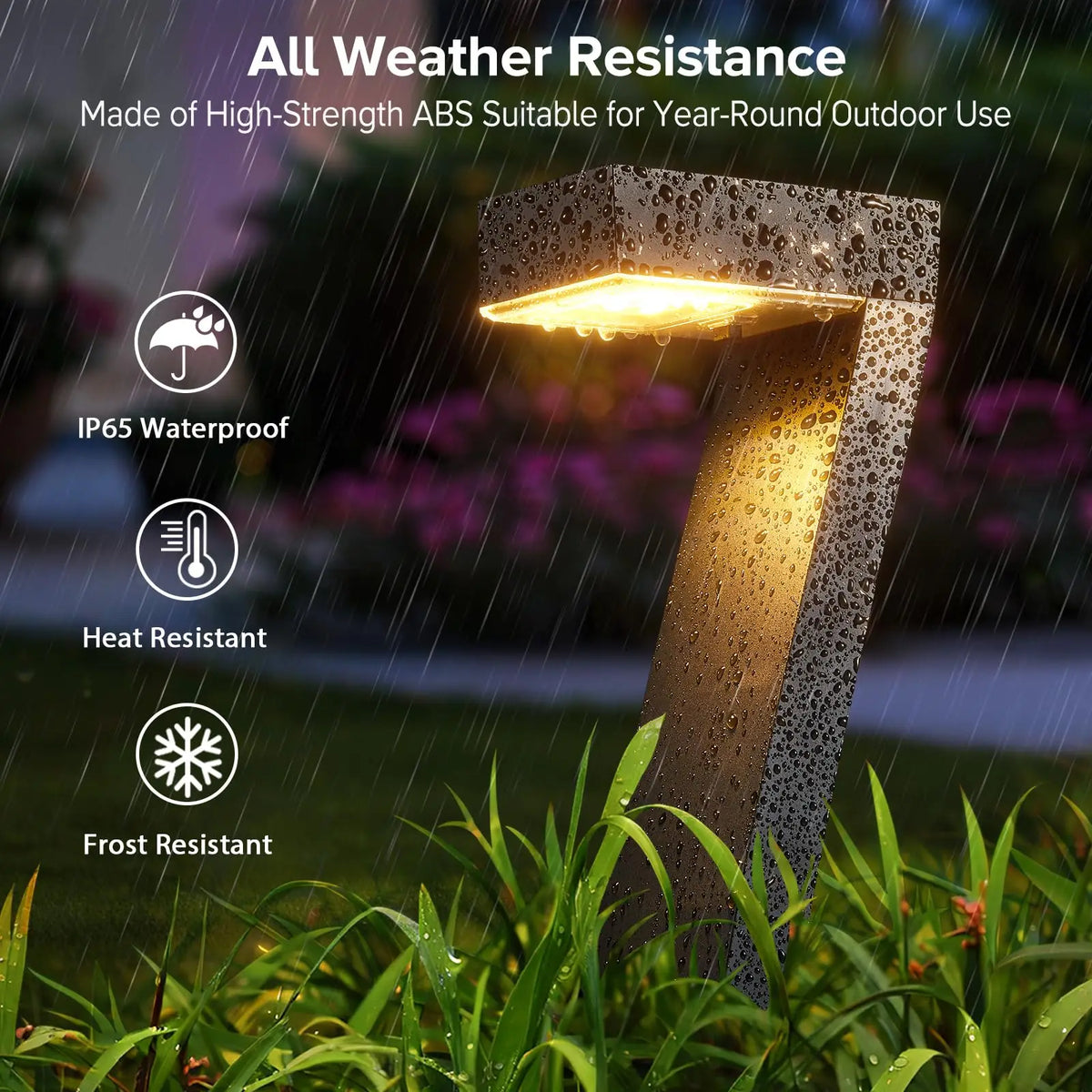 Bright LED Solar Lights Outdoor Pathway Lights, IP65 Waterproof Solar Garden Lights for Yard Driveway Walkway Decor