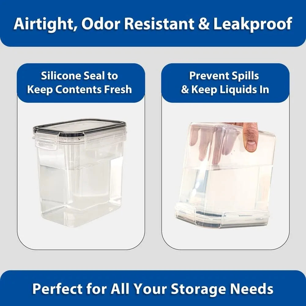 30 Pack Airtight Food Storage Containers for Kitchen Pantry Organization