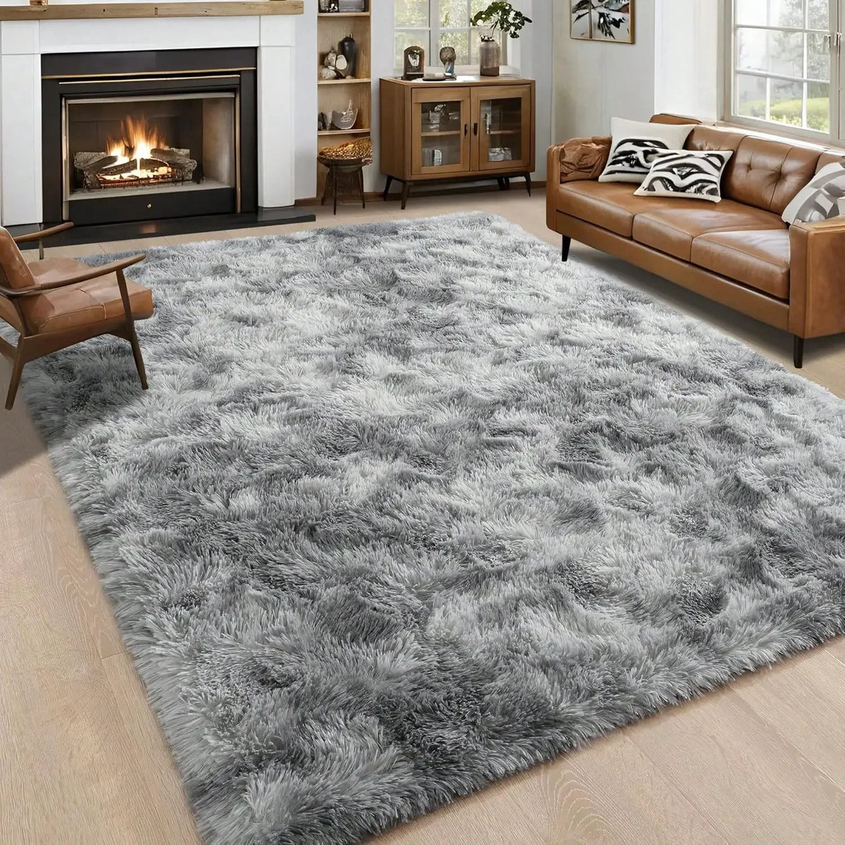 Plush And Thick Long-Pile Carpet, Super Soft And Comfortable Rug, Non-Slip Thick Pile Carpet, Suitable For Bedrooms, Living Rooms, Bathrooms, Dorm Rooms, Room Decor.
